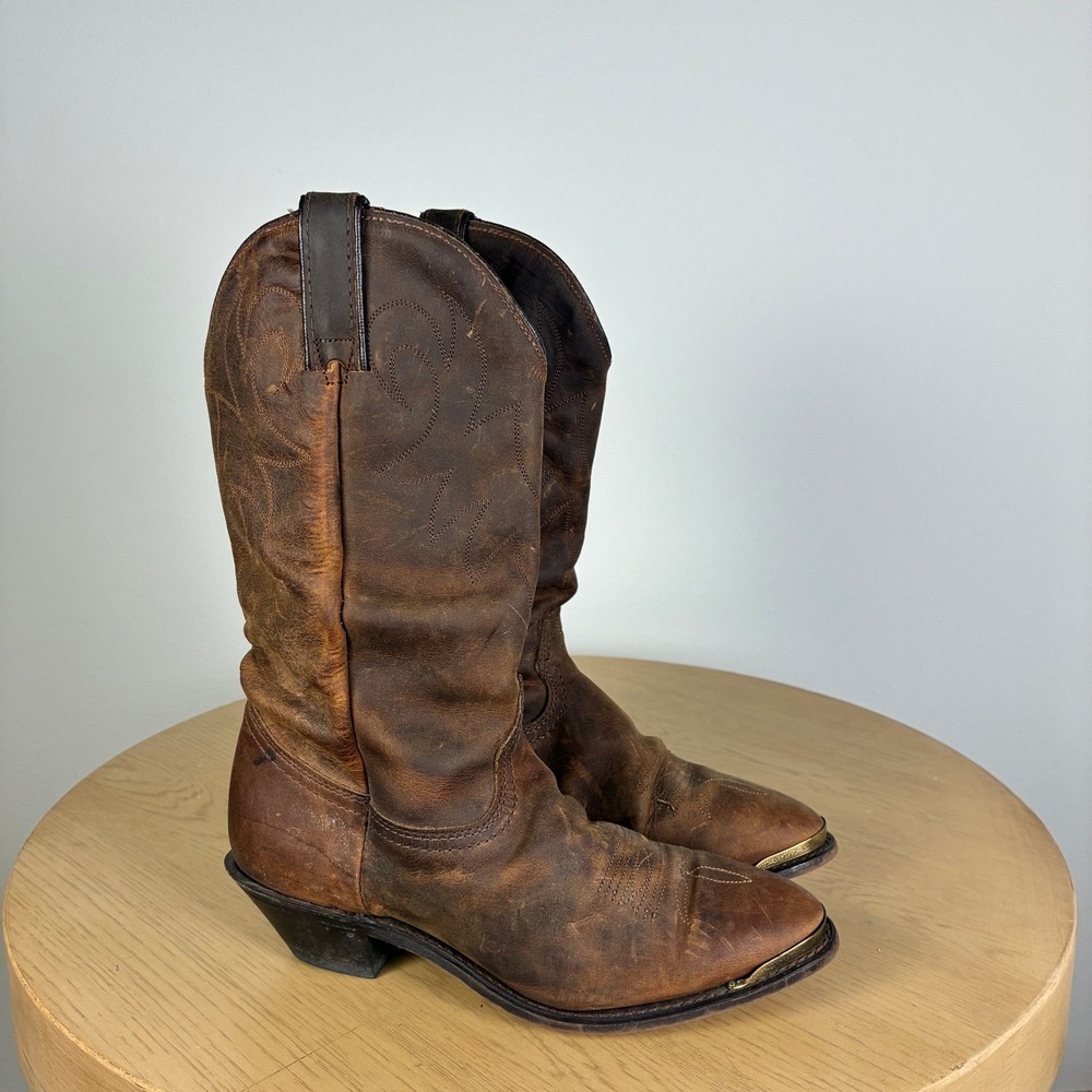 Durango Leather Western Slouch Cowboy Boots Women's 7 Pointed Toe Cowgirl Boho